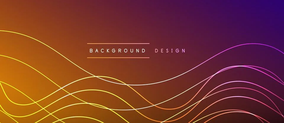 Dynamic wave geometric design. Vector Illustration For Wallpaper, Banner Stock Illustration