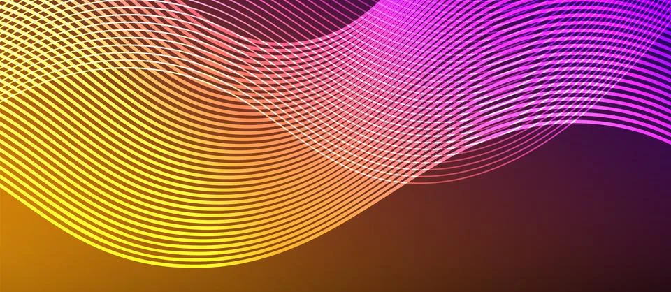 Dynamic wave geometric design. Vector Illustration For Wallpaper, Banner Stock Illustration