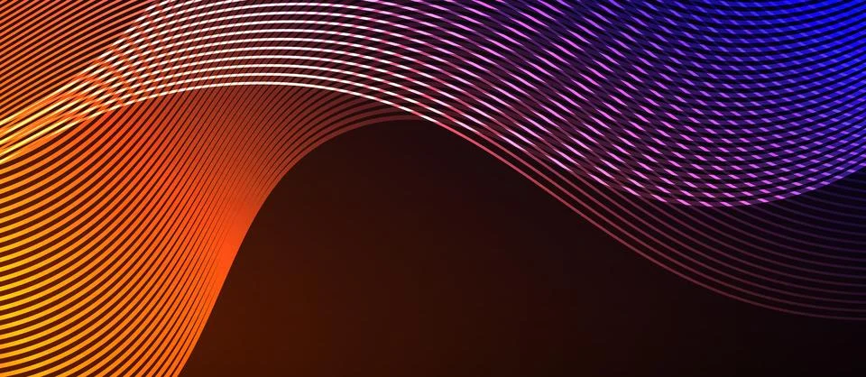 Dynamic wave geometric design. Vector Illustration For Wallpaper, Banner Illustrazione stock