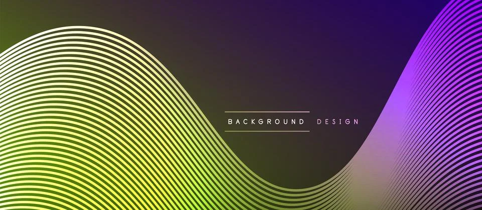 Dynamic wave geometric design. Vector Illustration For Wallpaper, Banner Stock Illustration