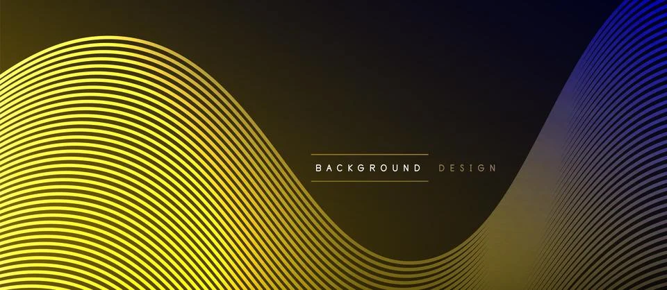 Dynamic wave geometric design. Vector Illustration For Wallpaper, Banner Stock Illustration