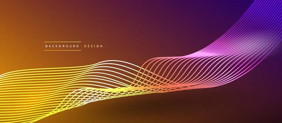 Dynamic wave geometric design. Vector Illustration For Wallpaper, Banner Stock Illustration
