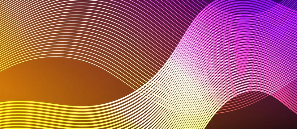 Dynamic wave geometric design. Vector Illustration For Wallpaper, Banner Stock Illustration