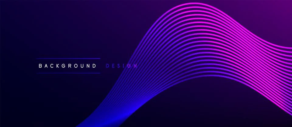 Dynamic wave geometric design. Vector Illustration For Wallpaper, Banner Stock Illustration