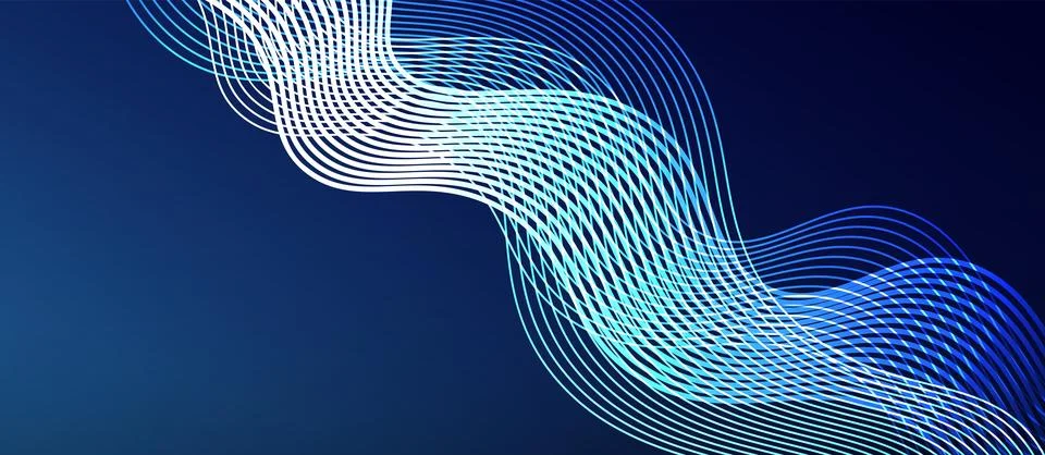 Dynamic wave geometric design. Vector Illustration For Wallpaper, Banner Stock Illustration