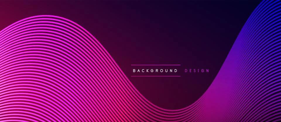 Dynamic wave geometric design. Vector Illustration For Wallpaper, Banner Stock Illustration