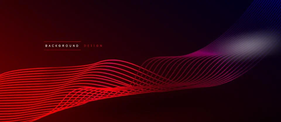 Dynamic wave geometric design. Vector Illustration For Wallpaper, Banner Stock Illustration