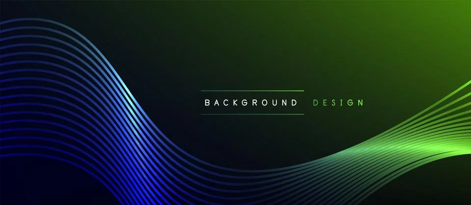 Dynamic wave geometric design. Vector Illustration For Wallpaper, Banner Stockillustratie