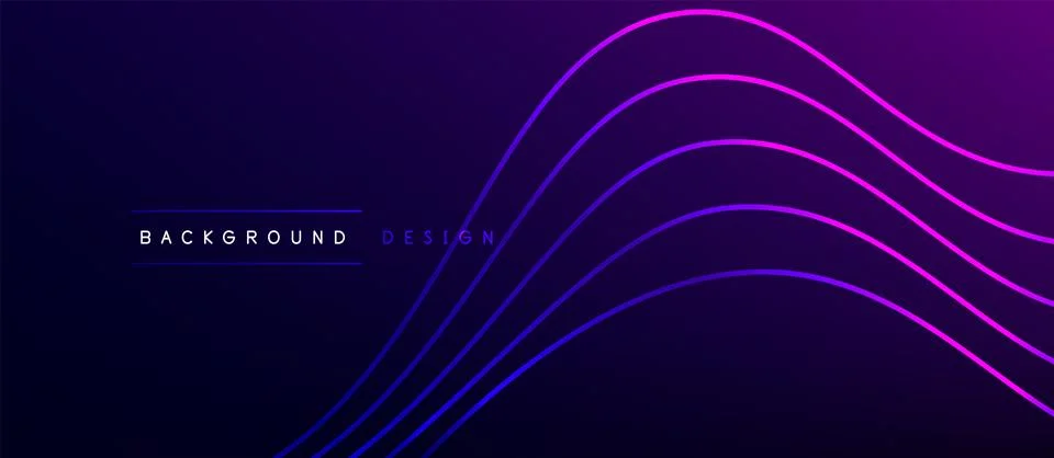 Dynamic wave geometric design. Vector Illustration For Wallpaper, Banner Illustrazione stock