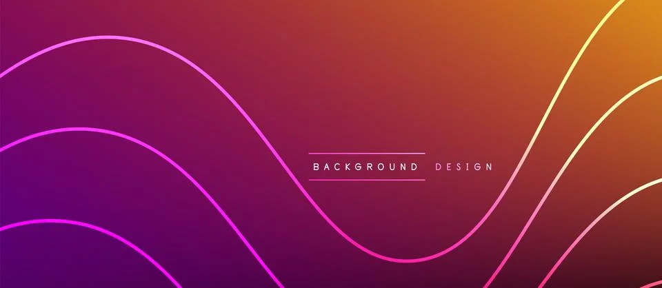 Dynamic wave geometric design. Vector Illustration For Wallpaper, Banner Illustrazione stock