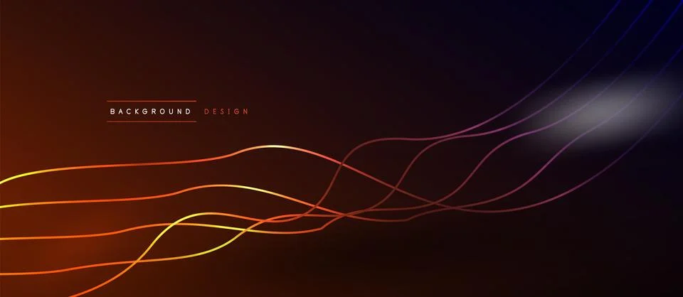 Dynamic wave geometric design. Vector Illustration For Wallpaper, Banner Stockillustratie