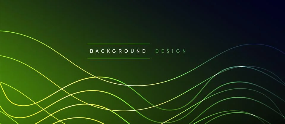 Dynamic wave geometric design. Vector Illustration For Wallpaper, Banner Stock Illustration