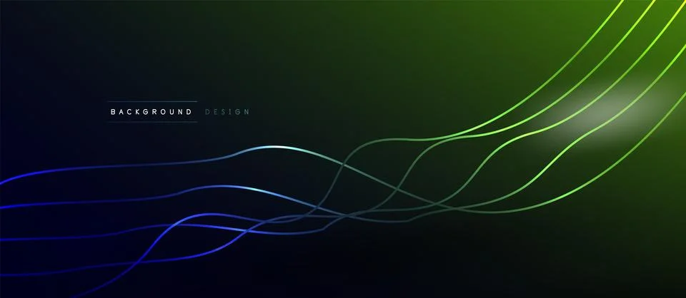 Dynamic wave geometric design. Vector Illustration For Wallpaper, Banner Illustrazione stock