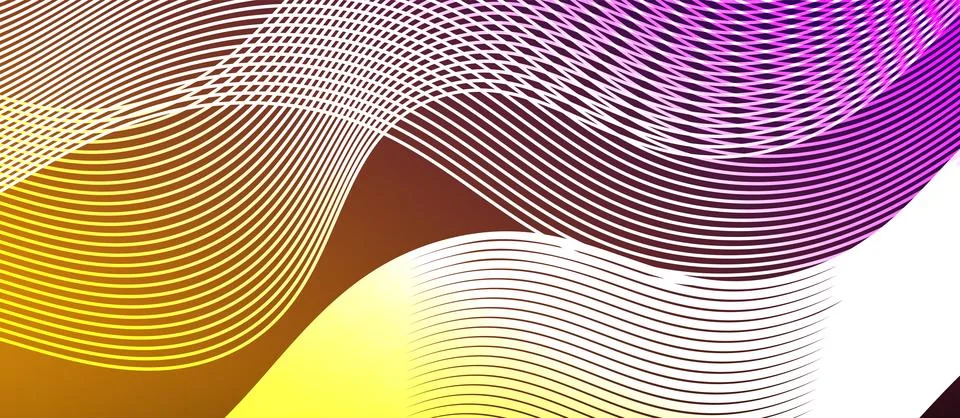 Dynamic wave geometric design. Vector Illustration For Wallpaper, Banner Stock Illustration