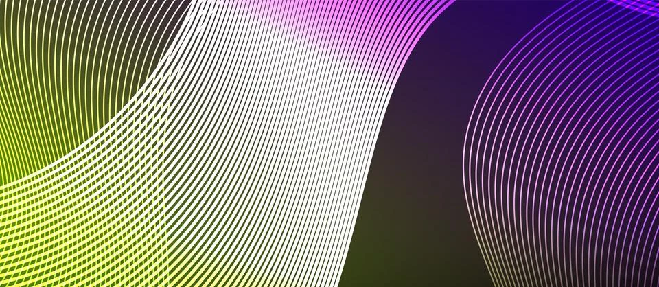 Dynamic wave geometric design. Vector Illustration For Wallpaper, Banner Stock Illustration
