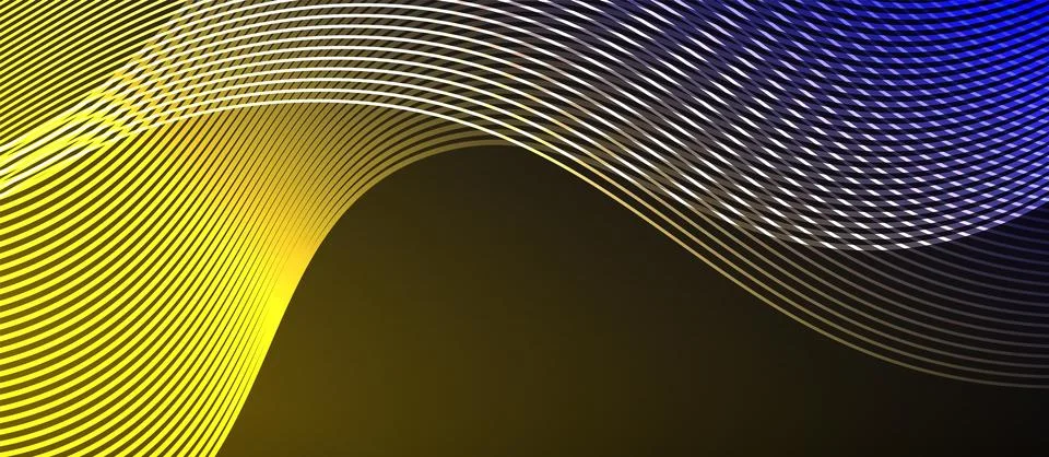 Dynamic wave geometric design. Vector Illustration For Wallpaper, Banner Stock Illustration