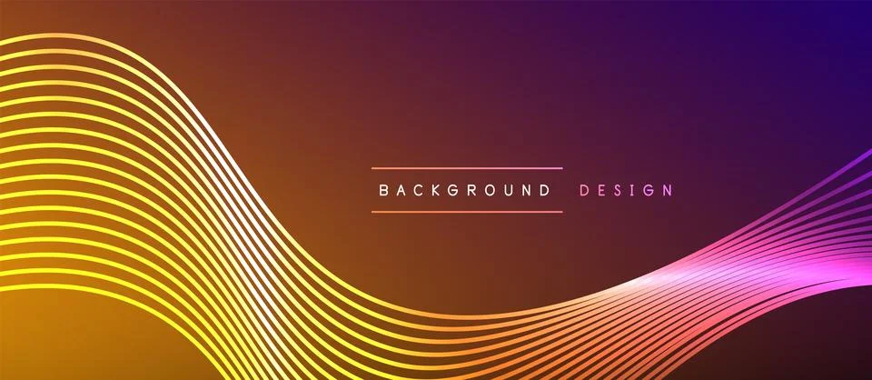Dynamic wave geometric design. Vector Illustration For Wallpaper, Banner Stock Illustration