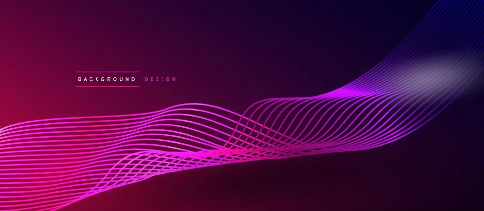 Dynamic wave geometric design. Vector Illustration For Wallpaper, Banner Stock Illustration
