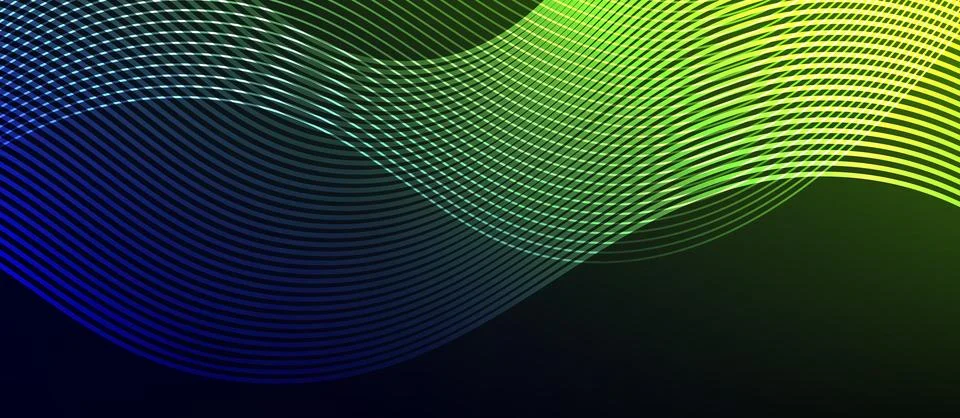 Dynamic wave geometric design. Vector Illustration For Wallpaper, Banner Stock Illustration