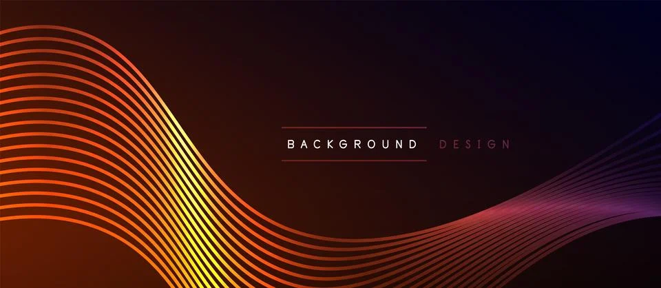 Dynamic wave geometric design. Vector Illustration For Wallpaper, Banner Stock Illustration