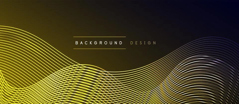 Dynamic wave geometric design. Vector Illustration For Wallpaper, Banner Stock Illustration