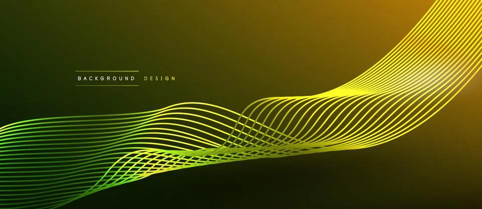 Dynamic wave geometric design. Vector Illustration For Wallpaper, Banner Stock Illustration