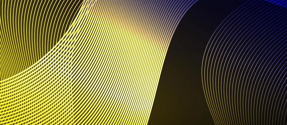 Dynamic wave geometric design. Vector Illustration For Wallpaper, Banner Stock Illustration