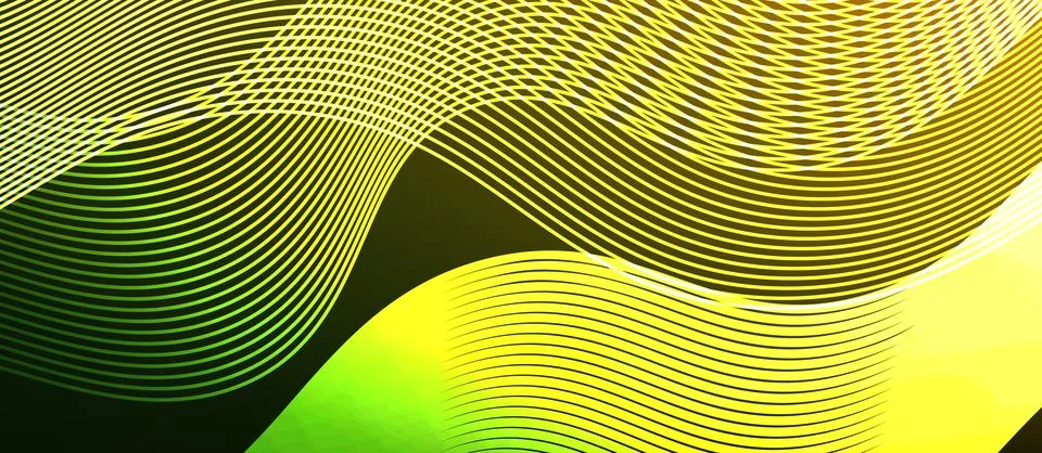 Dynamic wave geometric design. Vector Illustration For Wallpaper, Banner Stock Illustration