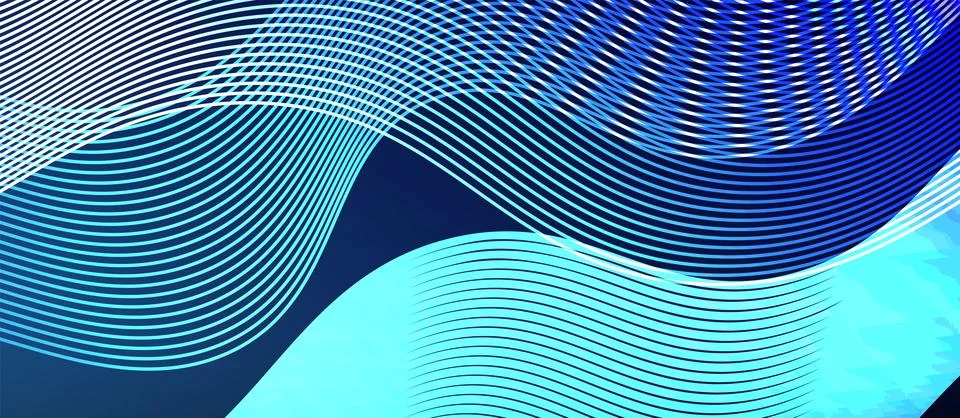 Dynamic wave geometric design. Vector Illustration For Wallpaper, Banner Illustrazione stock
