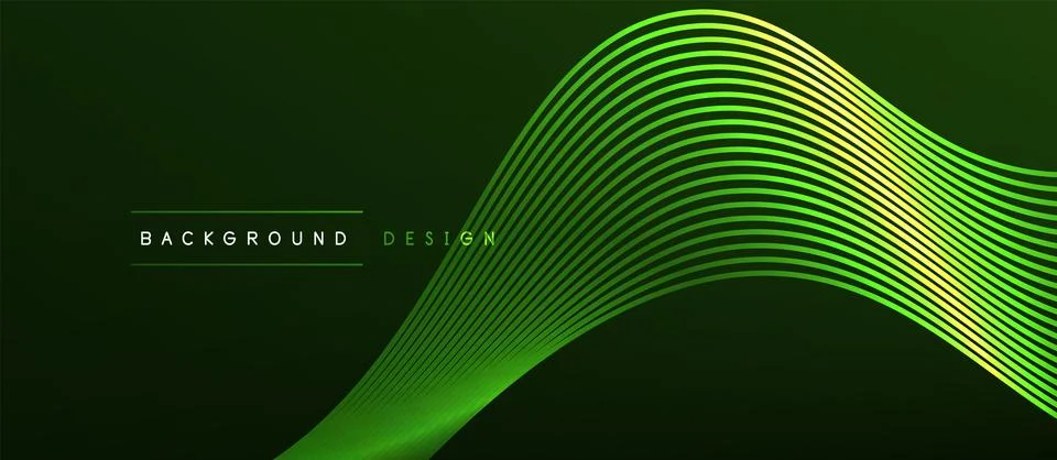 Dynamic wave geometric design. Vector Illustration For Wallpaper, Banner Stock Illustration