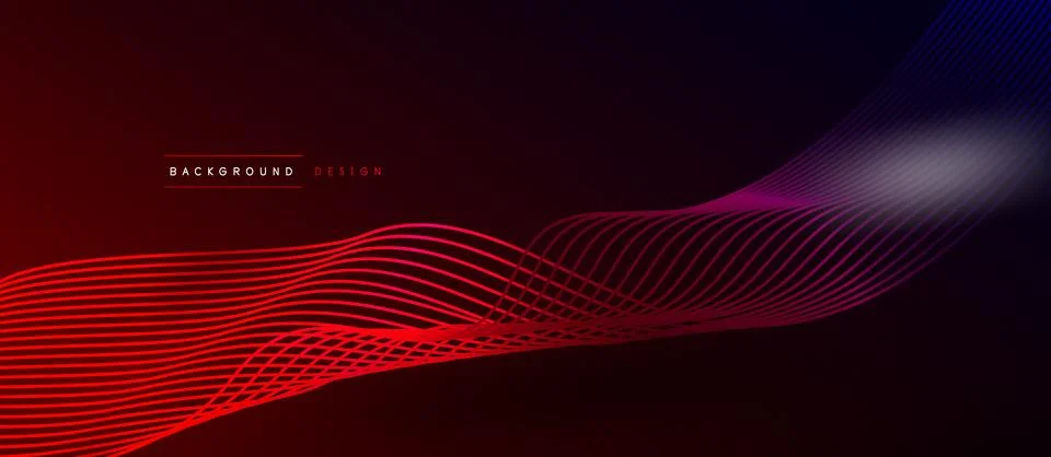 Dynamic wave geometric design. Vector Illustration For Wallpaper, Banner Stock Illustration