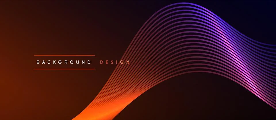 Dynamic wave geometric design. Vector Illustration For Wallpaper, Banner Illustrazione stock