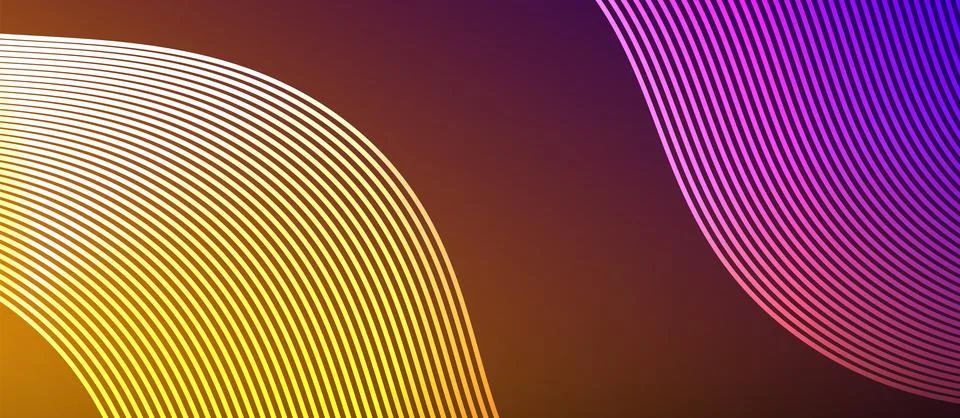 Dynamic wave geometric design. Vector Illustration For Wallpaper, Banner Stock Illustration