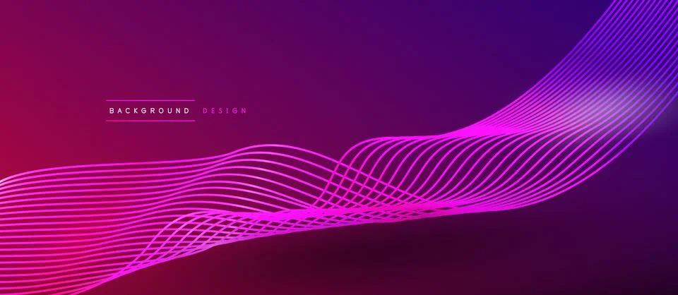 Dynamic wave geometric design. Vector Illustration For Wallpaper, Banner Stock Illustration