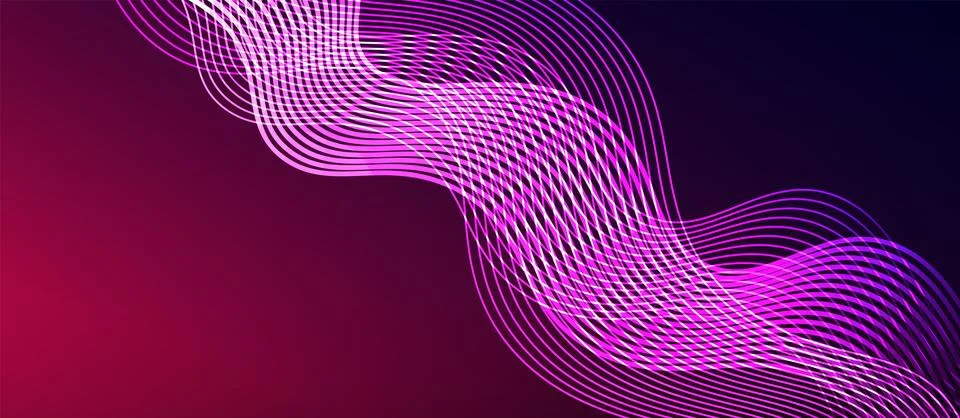 Dynamic wave geometric design. Vector Illustration For Wallpaper, Banner Stock Illustration