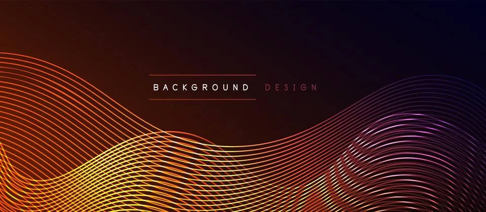 Dynamic wave geometric design. Vector Illustration For Wallpaper, Banner Stock Illustration