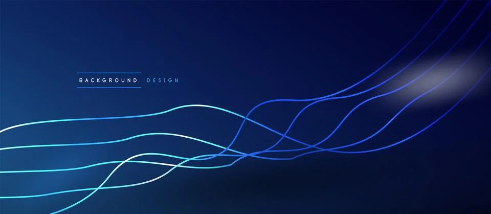 Dynamic wave geometric design. Vector Illustration For Wallpaper, Banner Stock Illustration