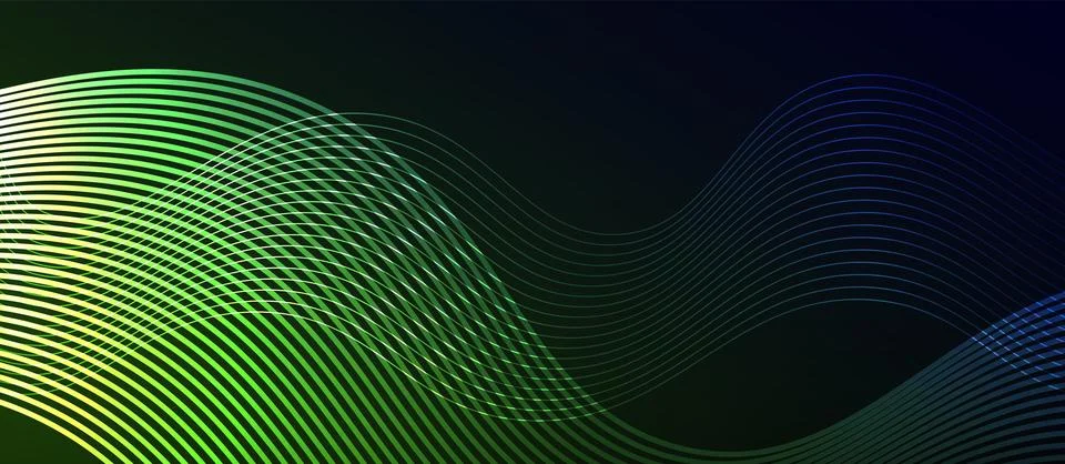 Dynamic wave geometric design. Vector Illustration For Wallpaper, Banner Stock Illustration