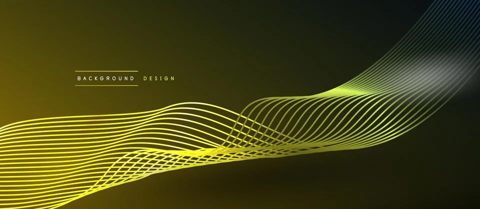 Dynamic wave geometric design. Vector Illustration For Wallpaper, Banner Stockillustratie