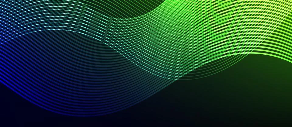 Dynamic wave geometric design. Vector Illustration For Wallpaper, Banner Stock Illustration
