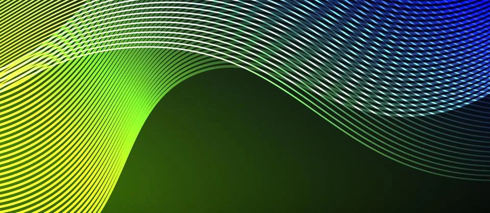 Dynamic wave geometric design. Vector Illustration For Wallpaper, Banner Stock Illustration