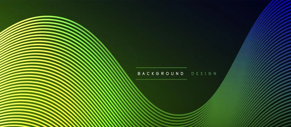 Dynamic wave geometric design. Vector Illustration For Wallpaper, Banner Stockillustratie