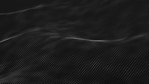 Dynamic wave of glowing particles. Digital technology background. Stock Footage 156545448