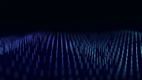 Dynamic wave of lines. Abstract futuristic background. Stock Footage 169360931