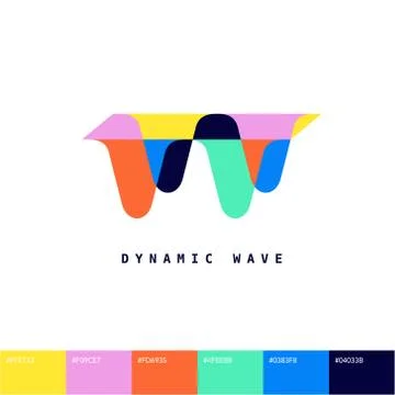 Dynamic Wave logo Stock Illustration