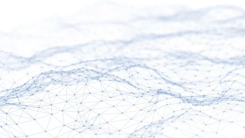 Dynamic wave with many dots. Abstract motion background of dots. Stock Footage 156872970