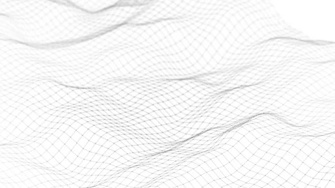 Dynamic wave with many dots. Abstract motion background of dots. Stock-Footage 283020027