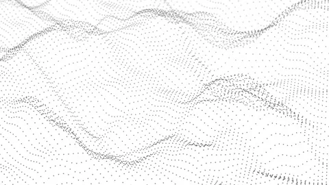 Dynamic wave with many dots. Abstract motion background of dots. Stock-Footage 296506880