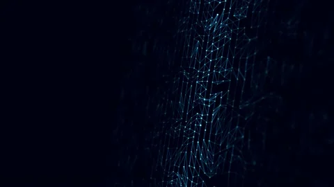 Dynamic wave of particles. Abstract futuristic background. Stock Footage 169360471