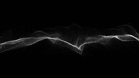 Dynamic wave of particles. Abstract futuristic background. Stock Footage 169360499